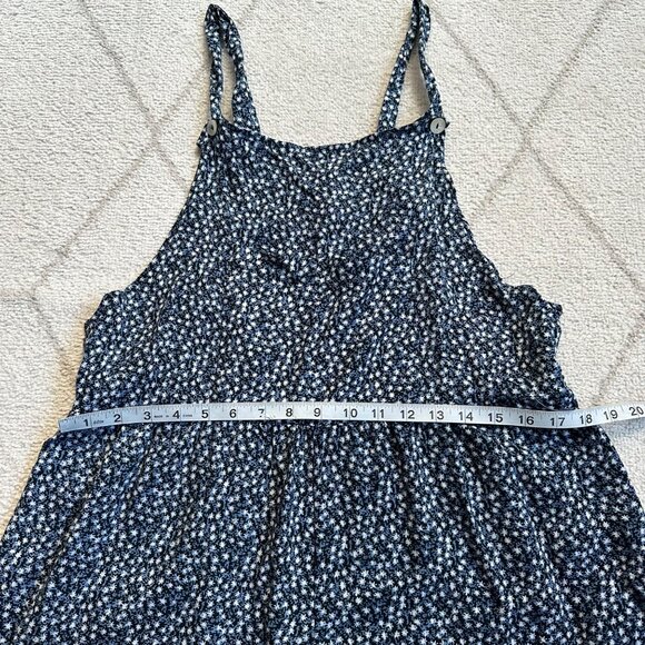 Vintage Gus & Max 90s Mini Floral Print Overall Sleeveless Romper - Picture 4 of 9